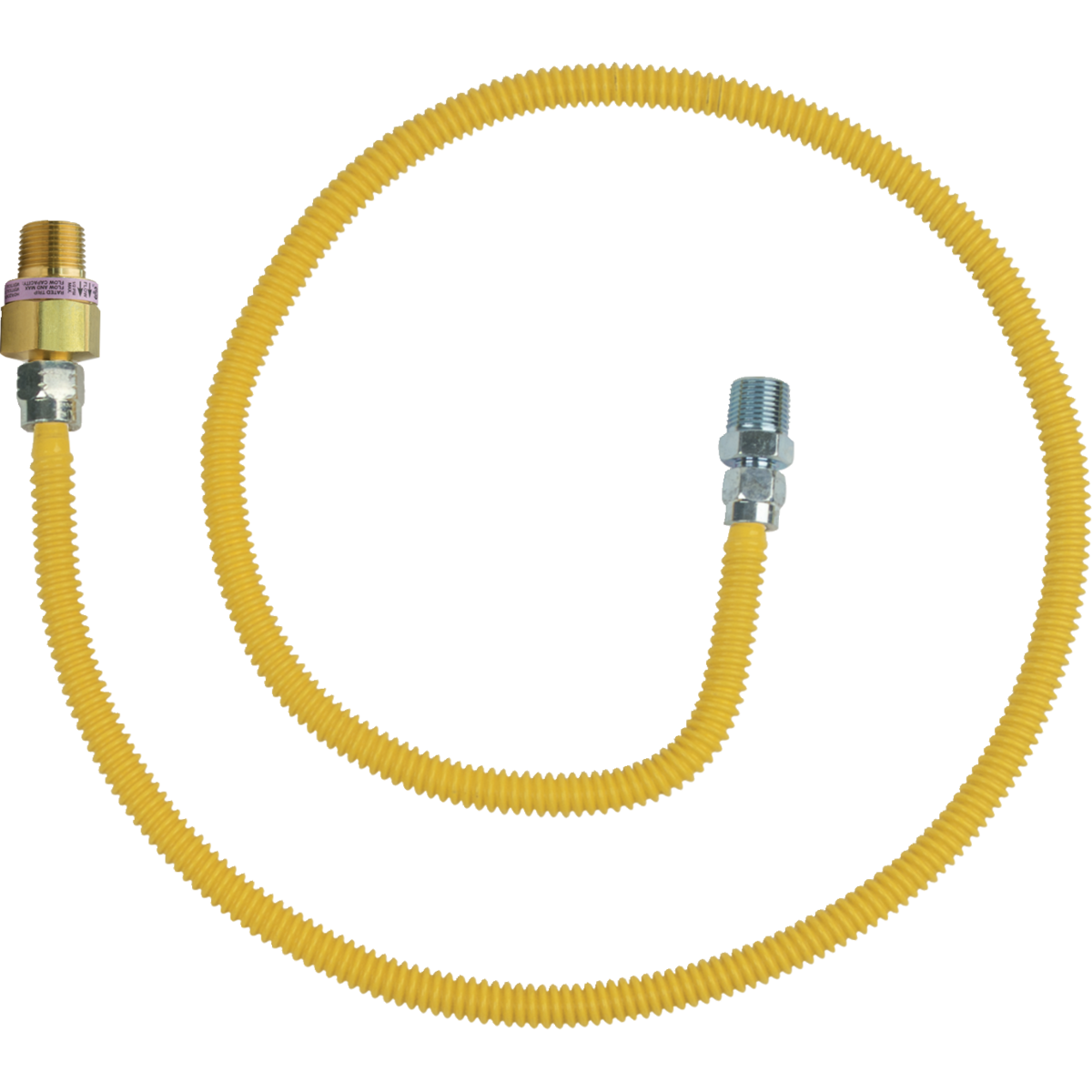 1/2 in. MIP x 1/2 in. MIP Stainless Steel Gas Connector Safety+Plus®2