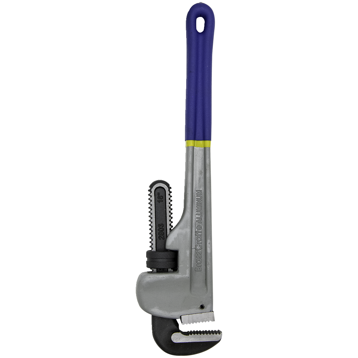 18 in. Aluminum Pipe Wrench w/ Comfortgrip Handle BrassCraft
